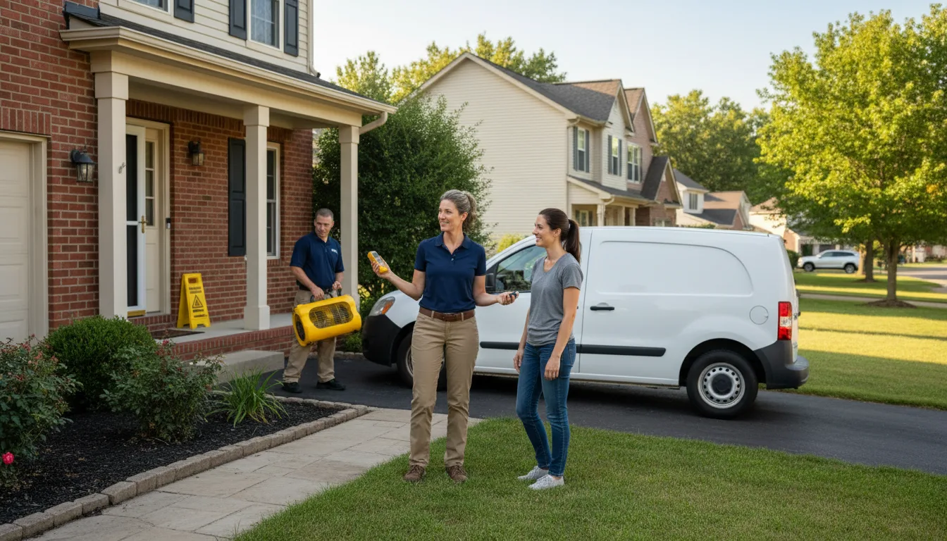 Residential water damage restoration in Cowdrey, CO